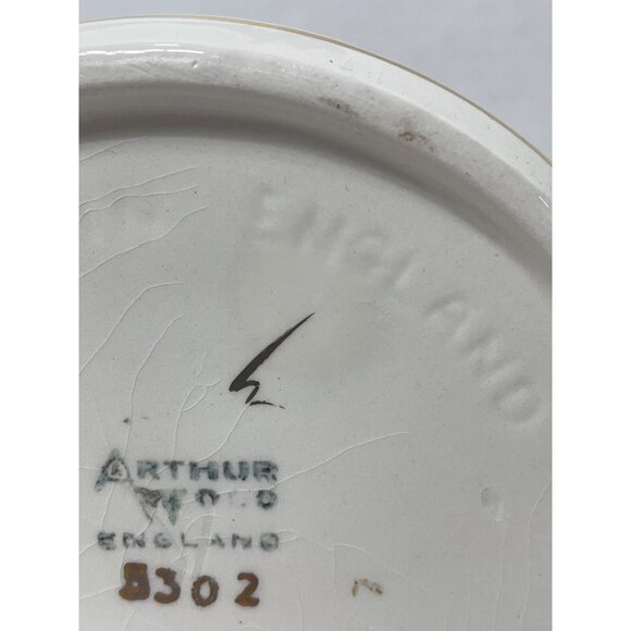 Arthur Wood England Vintage Teapot With Gold Accents & Floral Pattern Ceramic Co - Picture 6 of 6